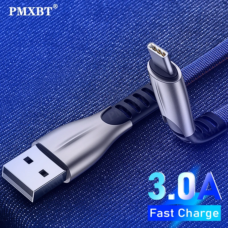 

USB Type C Cable 3A Fast Charging For Xiaomi Mi 11 Redmi Samsung S22 Huawei P40 Charge Cord USB C Date Wire Phone Charger Cables