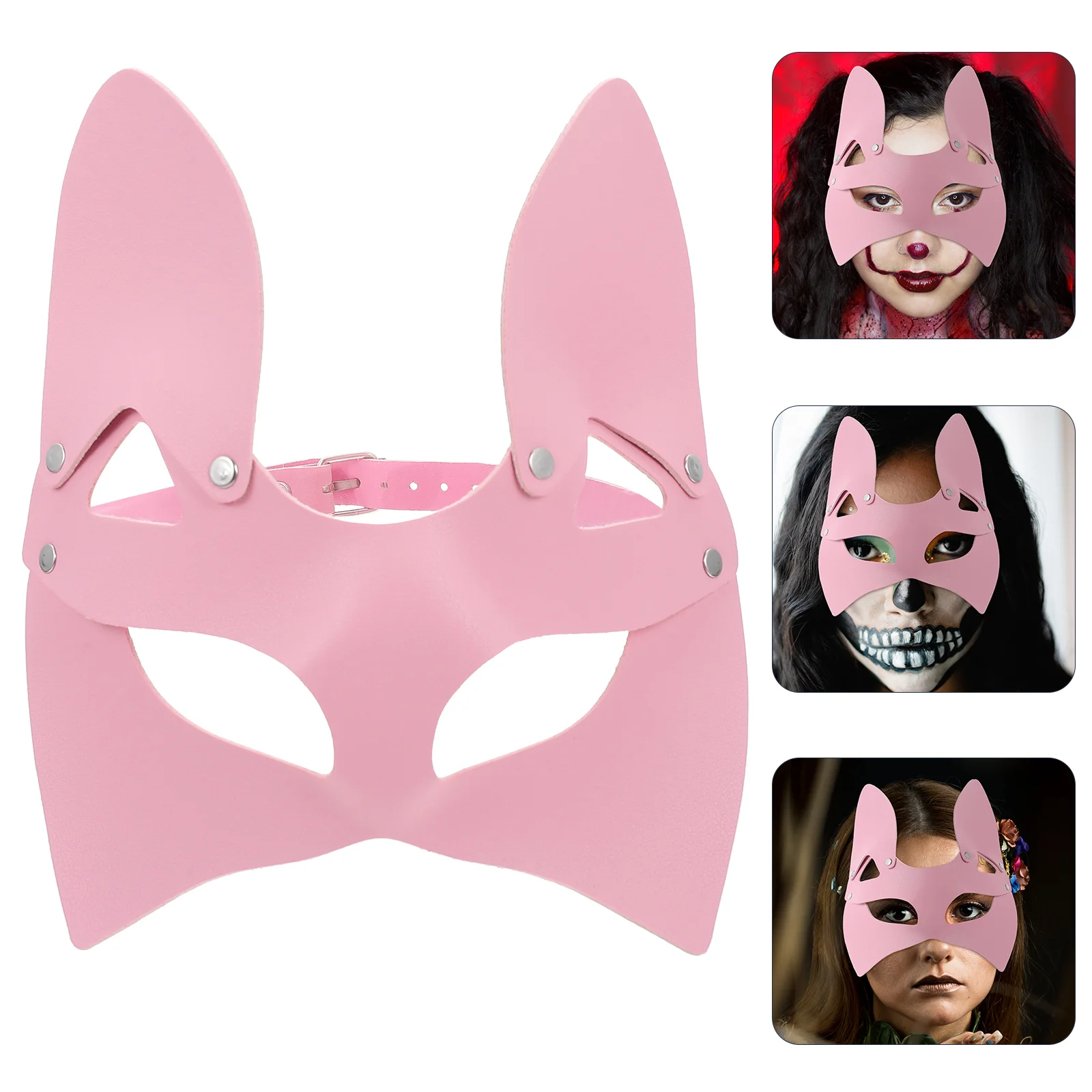 

Party Fox-design Mask Delicate Half Face Cosplay Mask Masquerade Mask