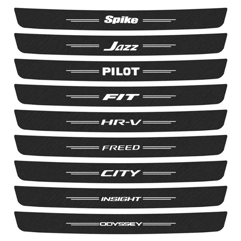 Наклейки на порог автомобиля защитные наклейки багажника для Honda Accord CR-V Pilot Fit HR-V