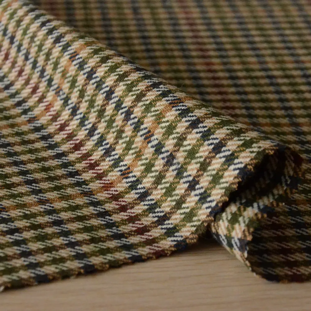 

Plaid Tweed Fabrics For Sewing Wool Per 50CM Woolen Cloth Quilt For Patchwork Fine And Stiff Thick DIY Overcoat Dress Textile