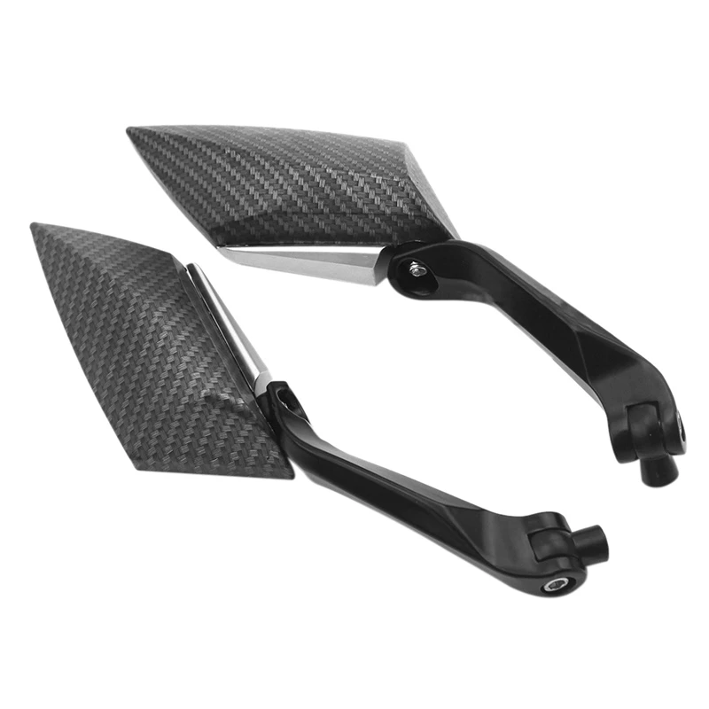 

Зеркало заднего вида для мотоцикла, универсальное боковое зеркало из углеродного волокна для скутера, электровелосипеда, Кросса