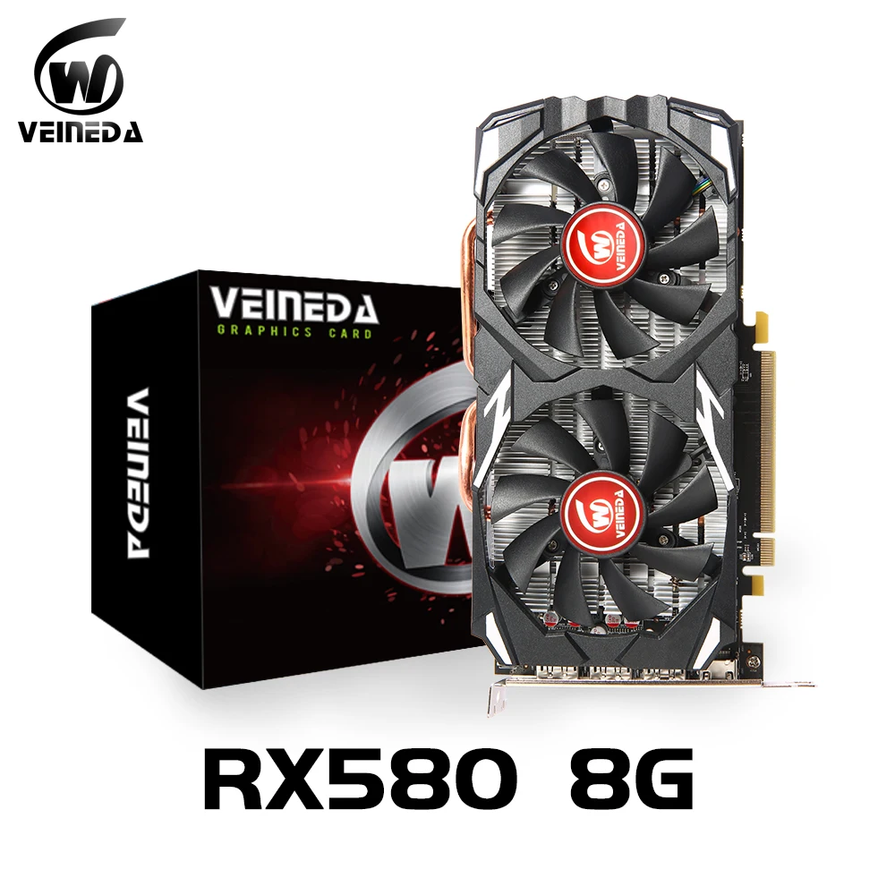 Karty graficzne Veineda RX580 8GB 256Bit 2048SP GDDR5 karty graficzne do kart serii RX 580 RX580 DisplayPort placa wideo 1 Karty graficzne Veineda RX580 8GB 256Bit 2048SP GDDR5 karty graficzne do kart serii RX 580 RX580 DisplayPort placa wideo 1