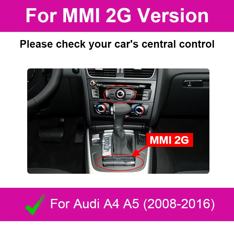 

Беспроводной интерфейс CarPlay Android Auto для Audi A4 B8 A5 2008-2016, с функциями камеры заднего вида AirPlay Mirror Link CarPlay