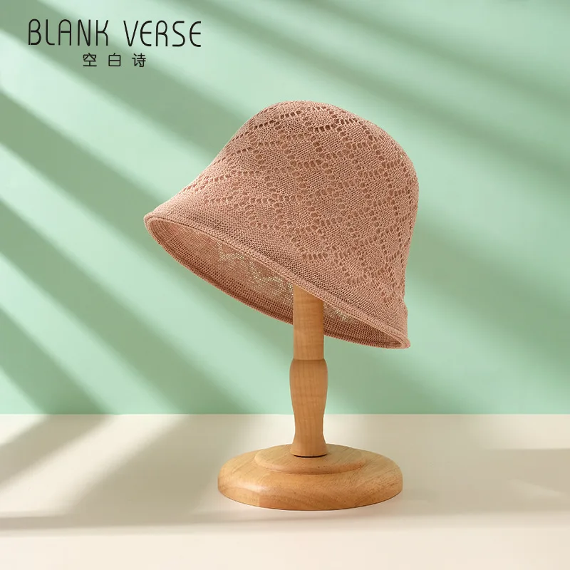 

2022 Couples In Spring And Summer men's And women's Fashion Edge Hollow Out The Fisherman Hat Female Outdoor Air Reticulocyte Su
