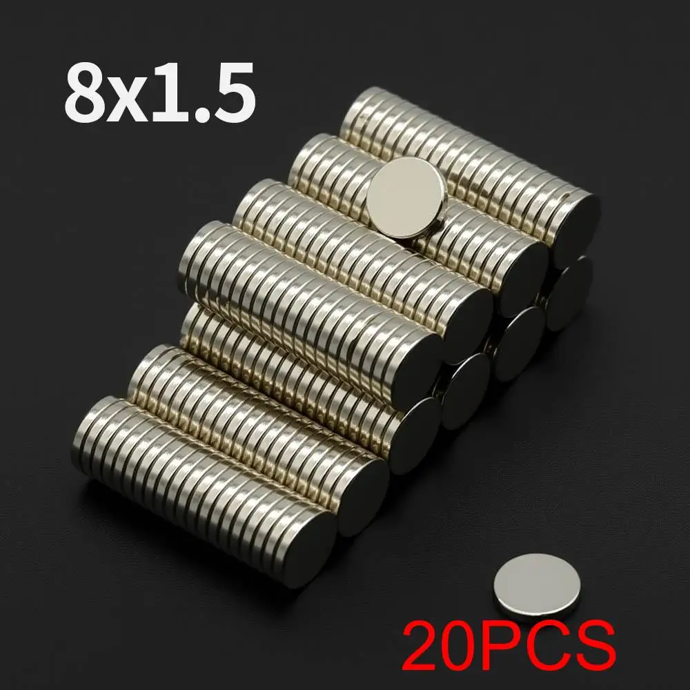 

Неодимовые магниты N35 8x1.5 мм