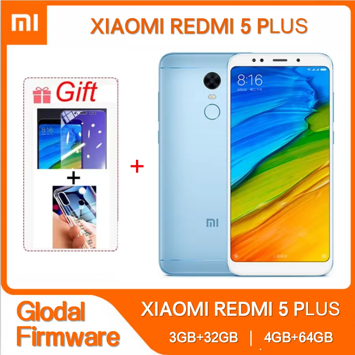 Смартфон Xiaomi Redmi 5 Plus 3/32ГБ 4/64ГБ global восстановленный