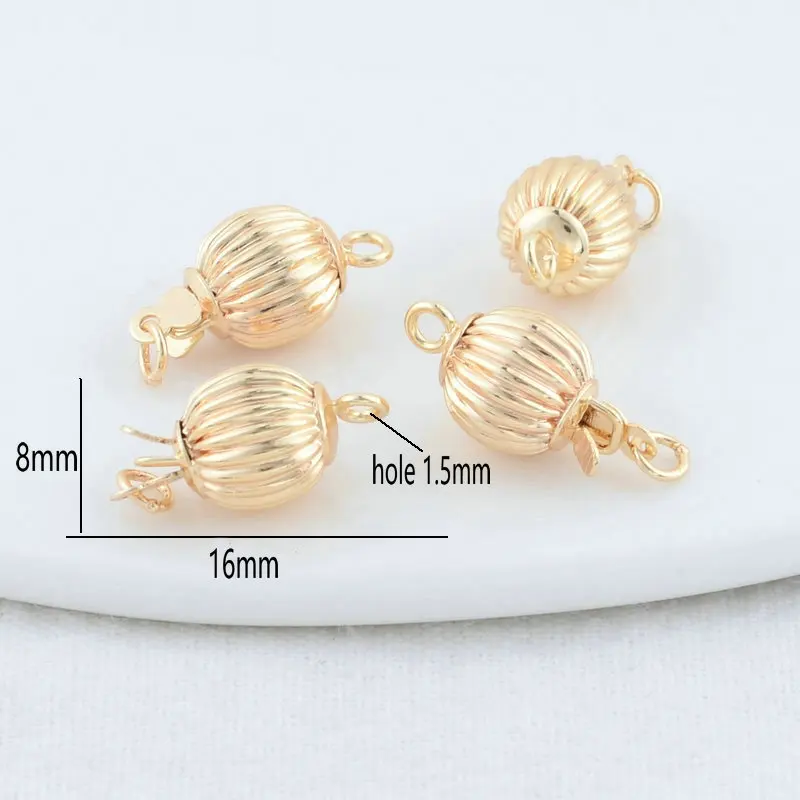 Латунное ожерелье с застежкой 8 х16 мм 14 к фурнитура сделай сам для изготовления