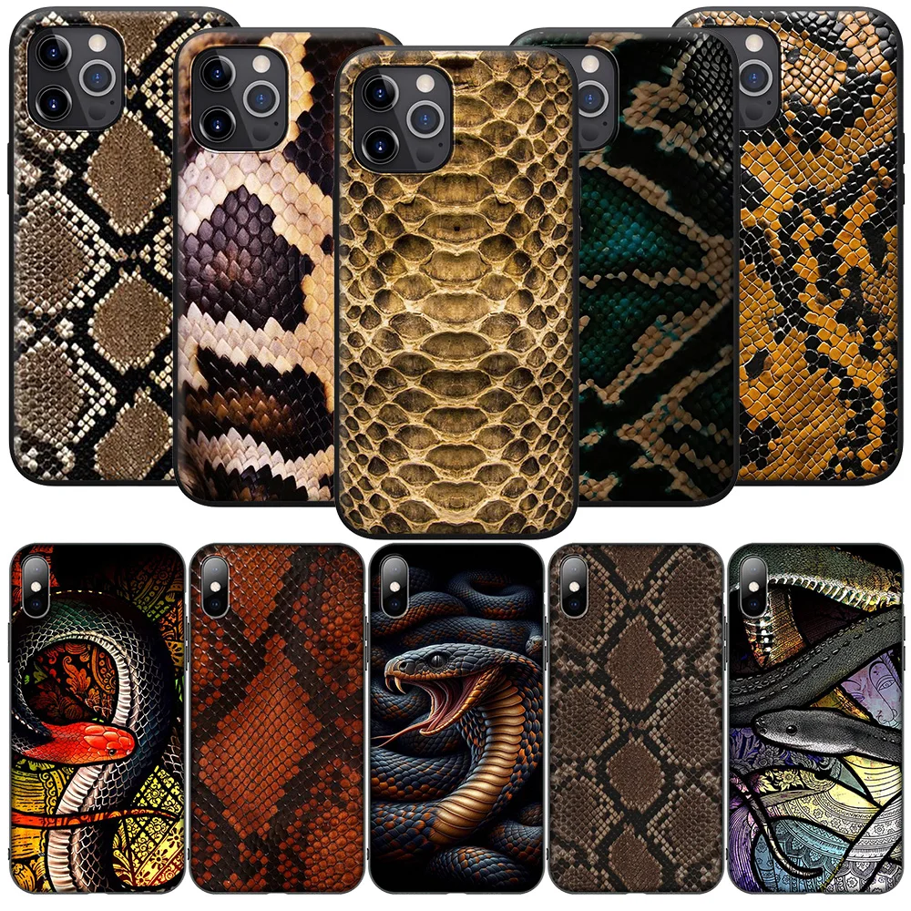SA110 Роскошный крутой чехол со змеиной кожей для Samsung Galaxy A41 A42 A71 A72 A73 J2 J4 J5 J6 J7 J8 A6 A7 A8