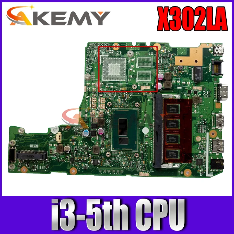 

Материнская плата Akemy X302LA/LJ для ноутбука ASUS X302LA X302LJ, оригинальная материнская плата 4 ГБ-Оперативная память
