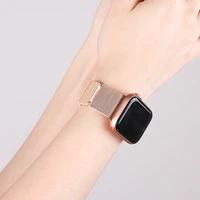 bracelet milanais en acier inoxydable pour apple watch 6 se 44mm 40mm 42mm 38mm pour montre connect%c3%a9e iwatch s%c3%a9rie 345 boucle
