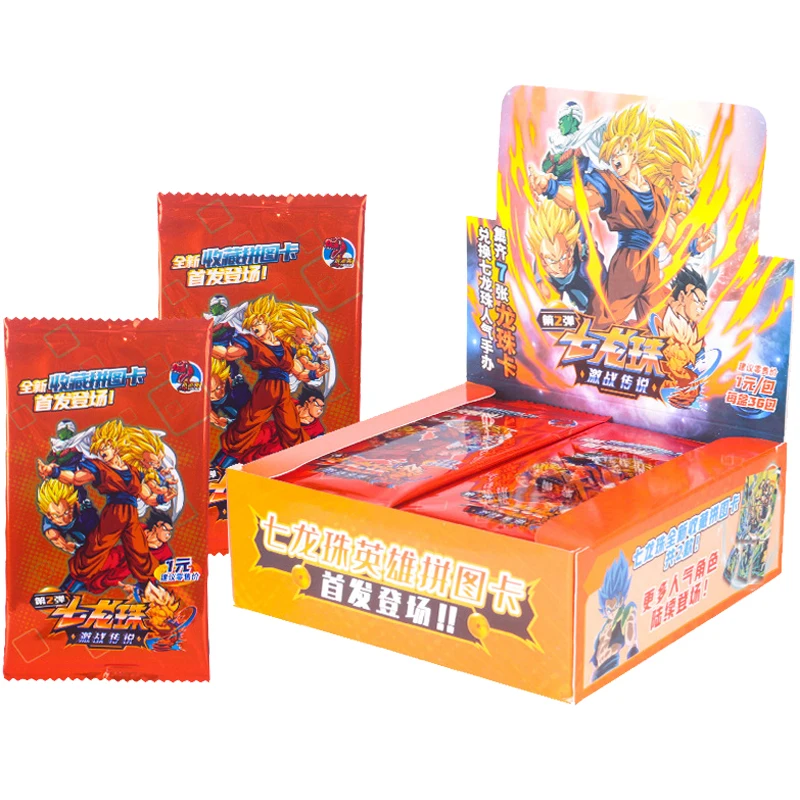 Коллекционная карточная игра Dragon Ball Z 1/3/6/12/24 аниме фигурка Сон Гоку мультяшных