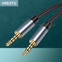 3 5mm jack car audio cable for xiaomi mobilephone jack 3 5 male to male aux cord for computer laptop headphone 3 5 4 poles wire