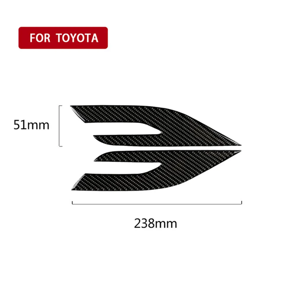 

Car Headlight Personalized Warning And Anti-collision Exterior Stickers Carbon Fiber For Toyota Camry 2018 2019 Accessories