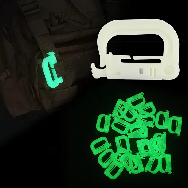 D-пряжка светящаяся Пряжка тактическая БЫСТРОРАЗЪЕМНАЯ защелка уличные