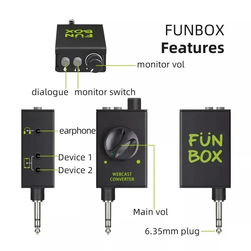 Converter MatchBox Live Match box Sound Card Audio For Stage performance Broadcast/Studio Recording/PK/Karaoke