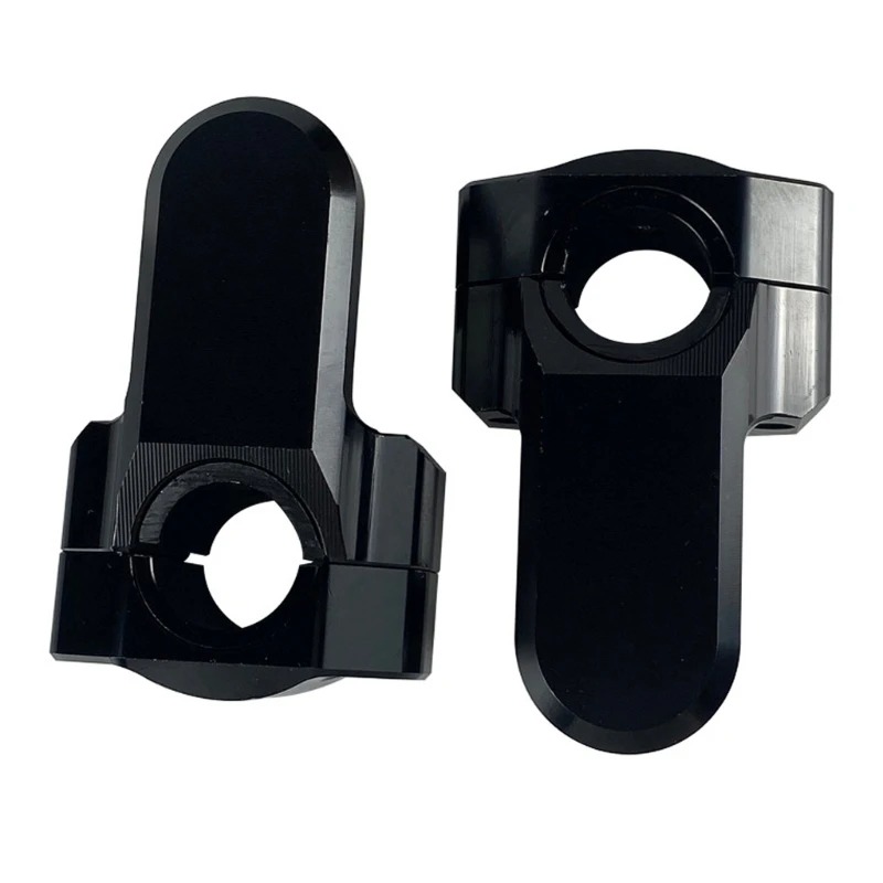 

Universal Motorbike Modified Accessories Motorcycle Pivoting HandlebarRiser Metal Clamps for 22mm 25mm Handlebars Black F19A