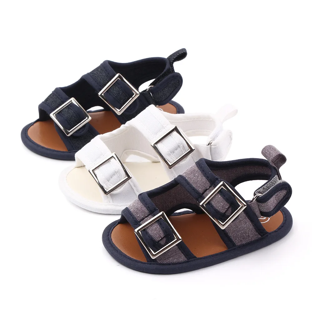 

Летняя детская обувь для маленьких мальчиков, первая ходунка, летняя обувь для новорожденных, нескользящая пляжная обувь для малышей 0-18 мес...