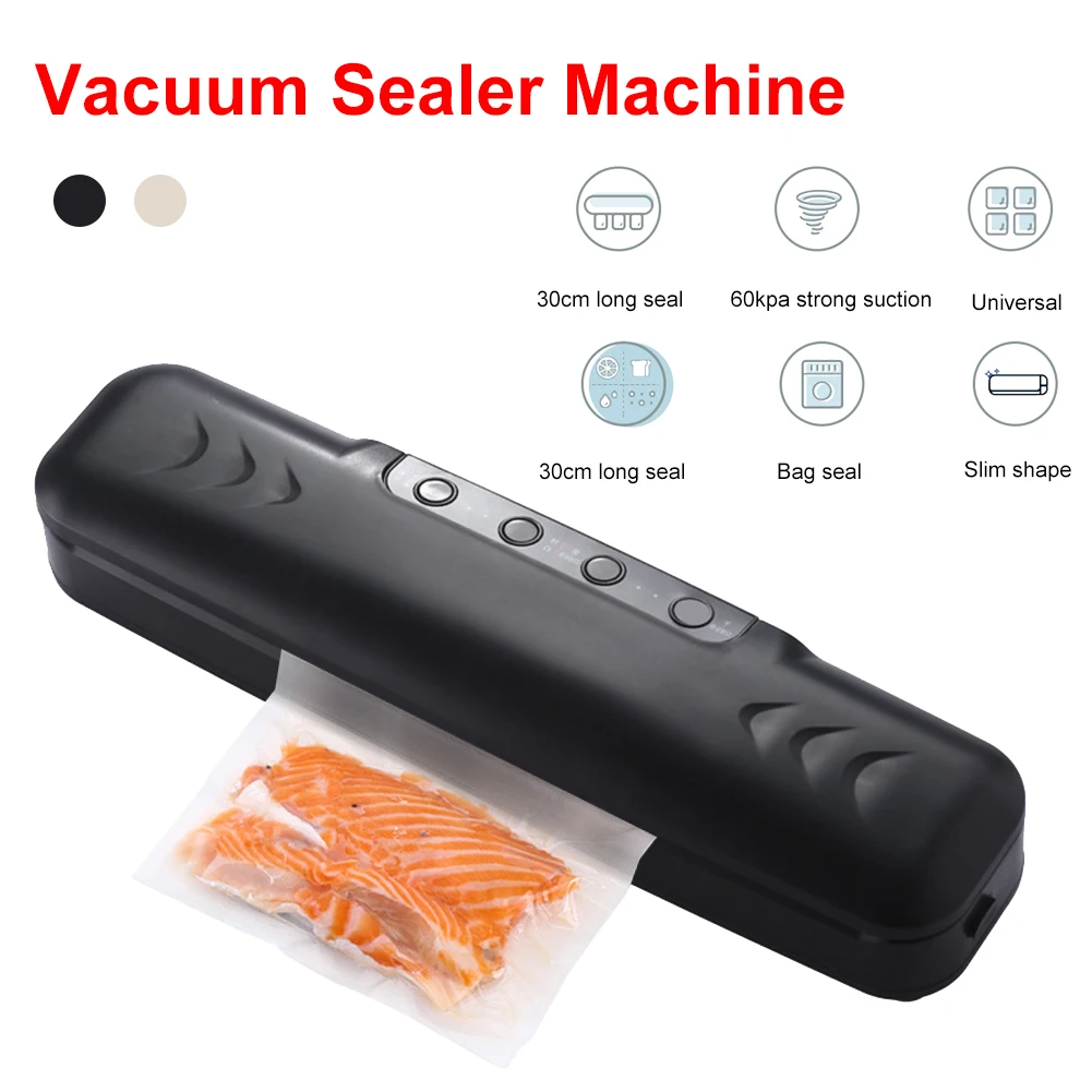 

Electric Food Vacuum Sealer Automatic Food Bags Sealer Moist & Dry Food Sealing Machine With 10 Food Saver Bags Kitchen Supplies