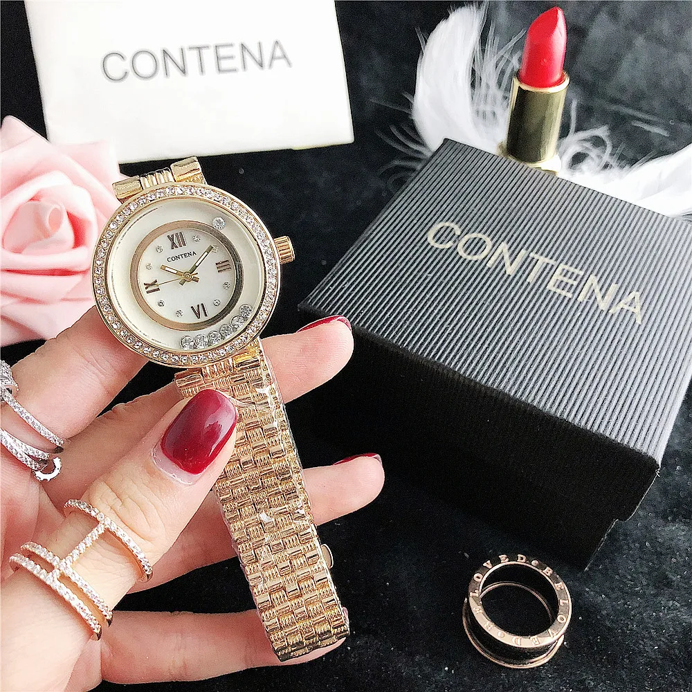 

Ladies Wrist Watches Luxury watches classic modern design circular dial diamond style 5colors for choosing shipping global