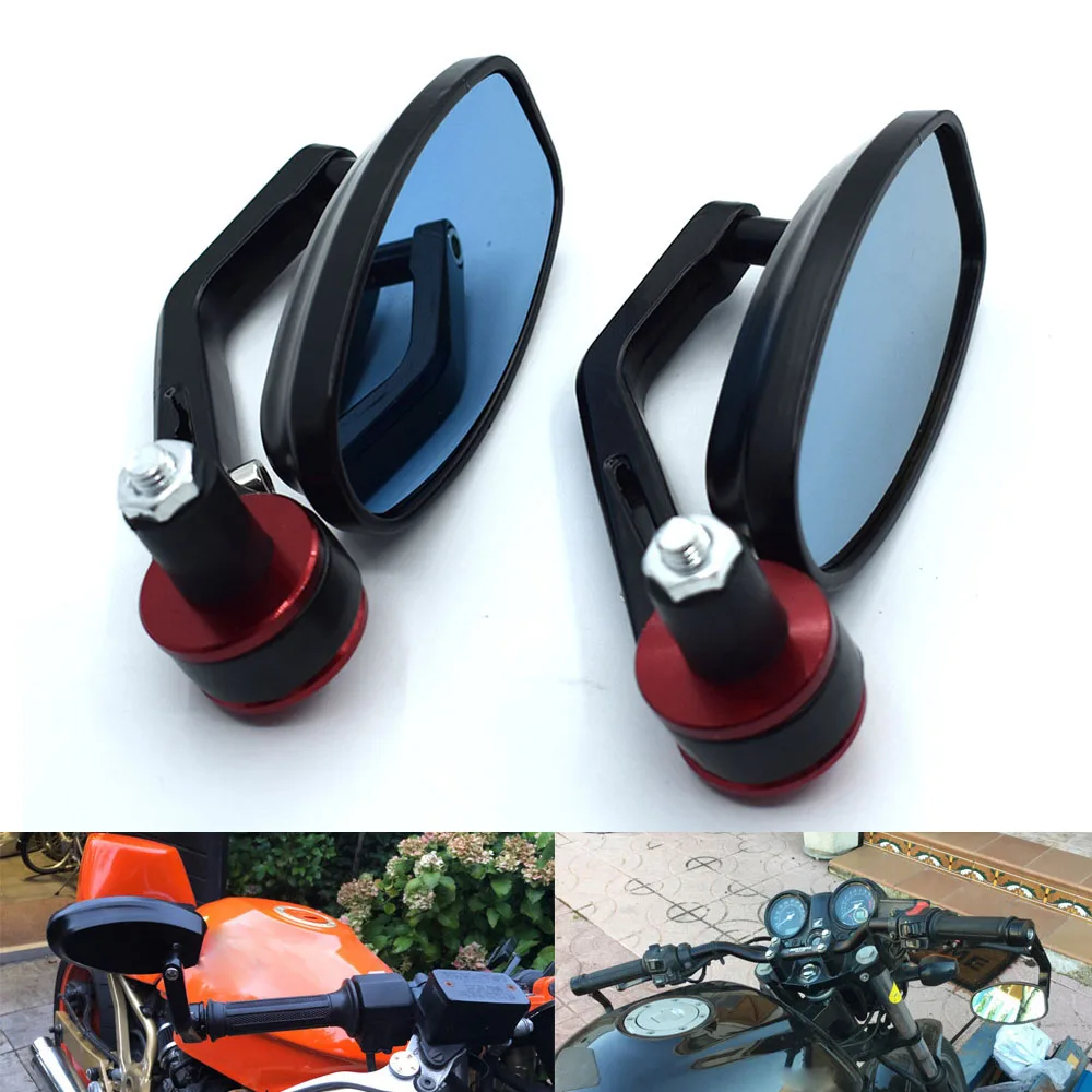 

Universal 7/8" 22mm Aluminum Motorcycle HandleBar Ends Side Mirrors for suzuki GSXR600 GSXR750 GSXR1000 GSR600 GSR750 GSR750 GSX