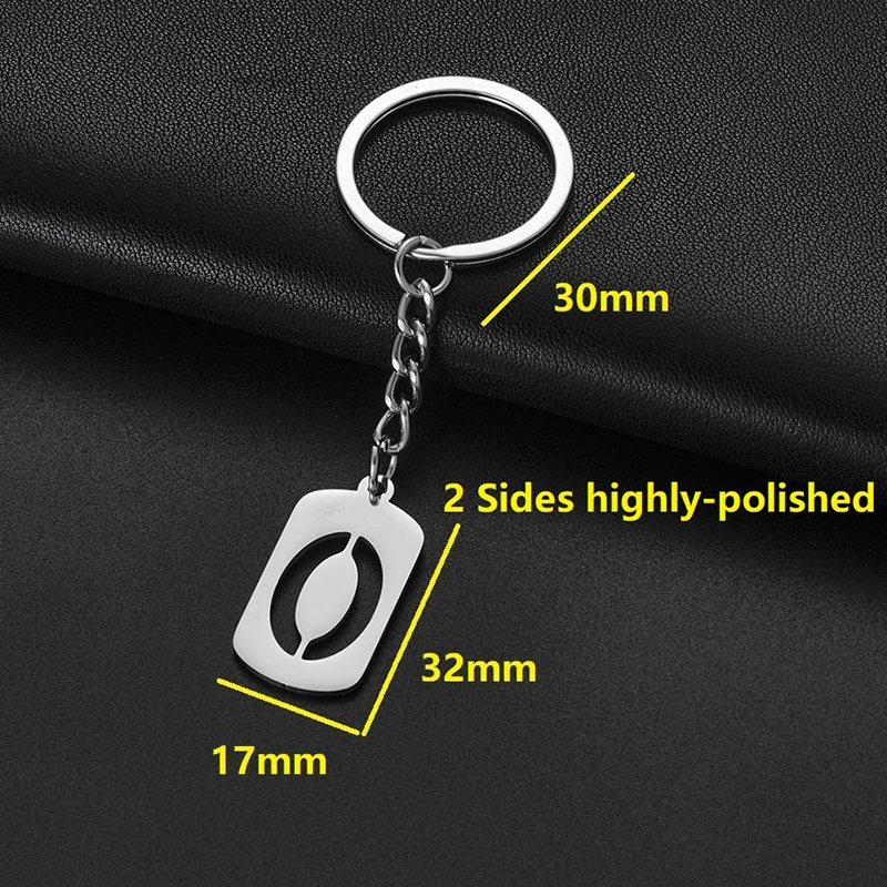 Креативный брелок для ключей с номером на удачу 0-9 серебристые брелоки из