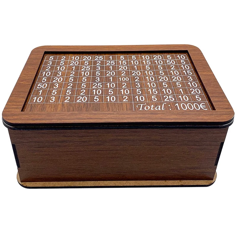 

1 PCS Money Box Wood -Money Box - Money Box With Counter - Money Box Children's Savings Goal