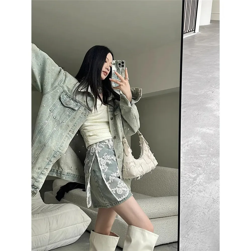 Женская мини-юбка в корейском стиле Y2k