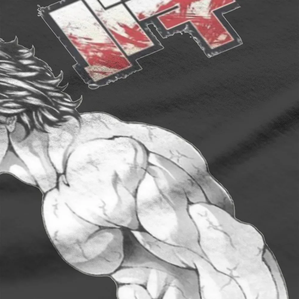 Летняя футболка Baki Hanma комикс крутая для сражений мужчин базовая Повседневная