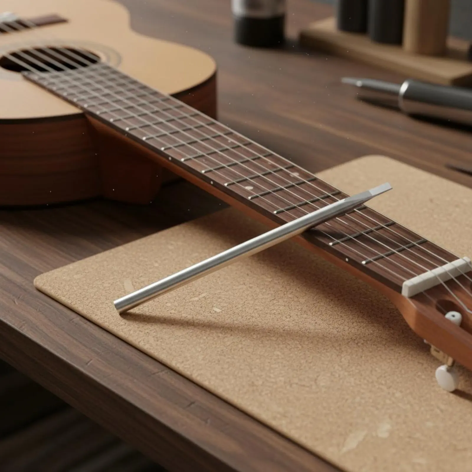 Фото Инструмент для прессования ладов Luthier: не повреждающий гитарные лады, долговечный металлический пресс для мастерских №1