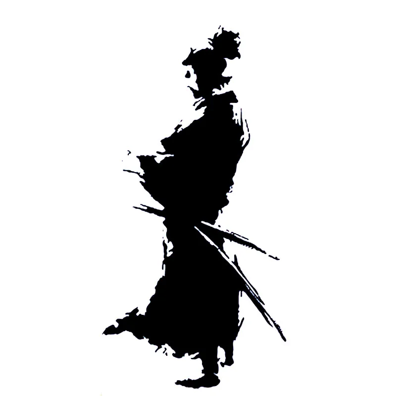 

Samurai Amurai Design Ninja Oriental Sword Fashion Vinyl Car Sticker Decals Black/Silver Accessories,23cm*12cm