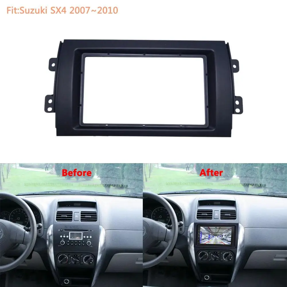 

Для Suzuki SX4 ремонт аудио рамка DVD НАВИГАЦИЯ Refit панель кронштейн 2 DIN автомобильные аксессуары для интерьера