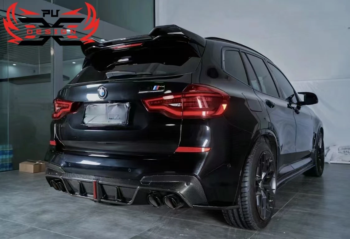 Передний бампер из углеродного волокна для BMW X3M F97 19-21 передний задний диффузор
