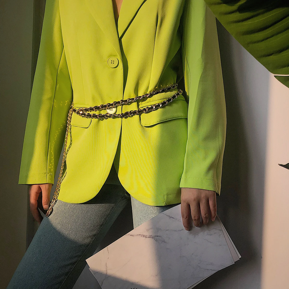 

Designer Vintage Stylish Dress Double Loop Belly Waist Chain For Women Trendy Body Jewelry Festival Accessories Gifts