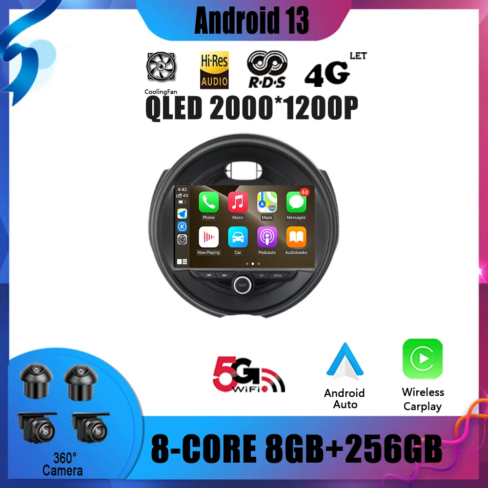 

Android 13 Car Radio Multimedia Video GPS For BMW MINI Cooper F54 F55 F56 F60 2015-2020 Navigation No 2 Din DVD Player