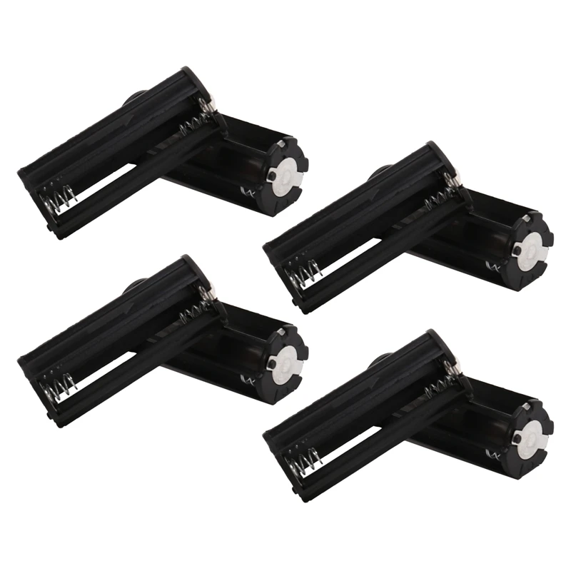 

8Pcs Black Battery Holder For 3 X 1.5V AAA Batteries Flashlight Torch