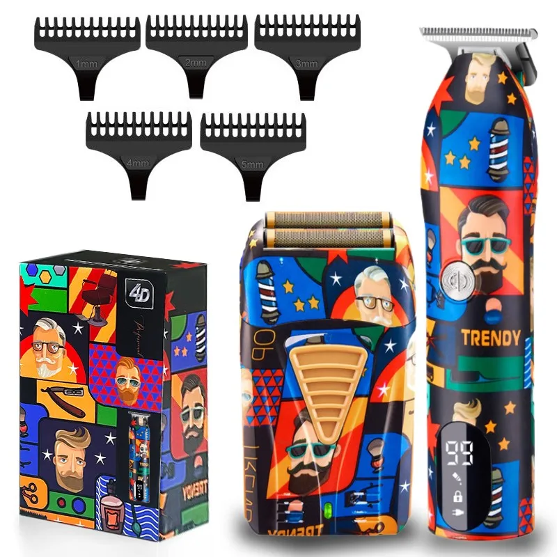 

Professional Graffiti Hair Clipper Electric Trimmer For Men Cordless USB Shaver Hair Cutting Machine Barber Hair Styling Tools
