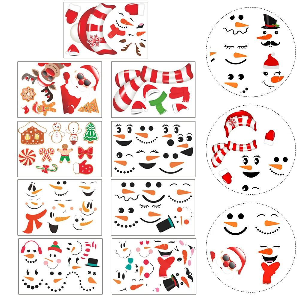 

pcs Christmas Gift Christmas Party Bag Filler Christmas Temporary Tattoos Christmas Wall Stickers Holiday Refrigerator Kuromi