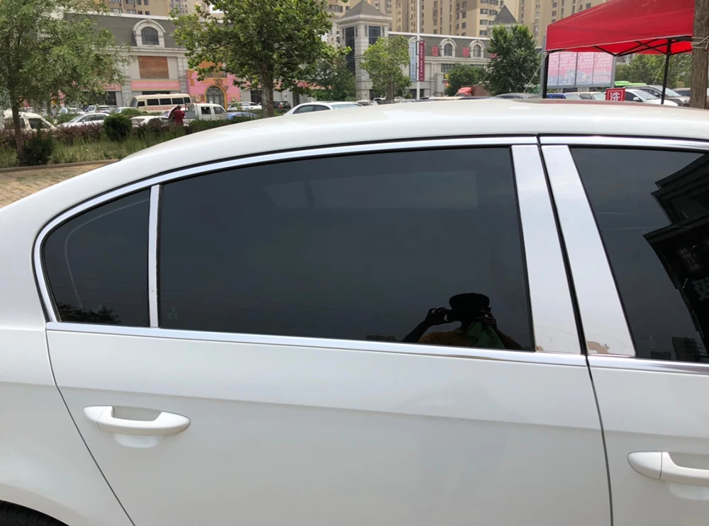 Фото Отделка окон из нержавеющей стали для Volkswagen Passat B6, от 2006 до 2011 №5
