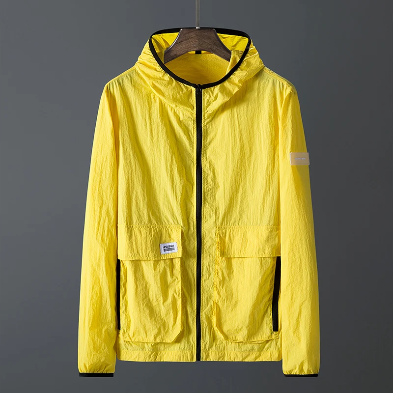 Мужская Летняя модная ультратонкая дышащая быстросохнущая ветровка для пар