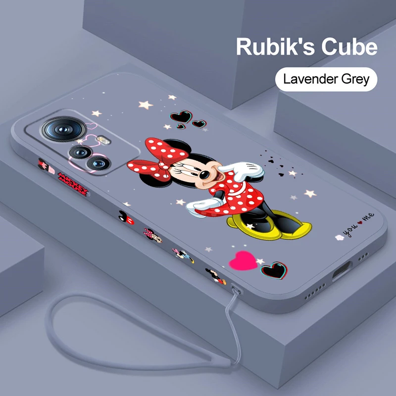 

Mickey Minnie Disney Cute Art Phone Case For Xiaomi 13 12S 12 12X 12T 11i 11T 11 10 10S 10T Pro Lite Ultra 5G Liquid Left Rope