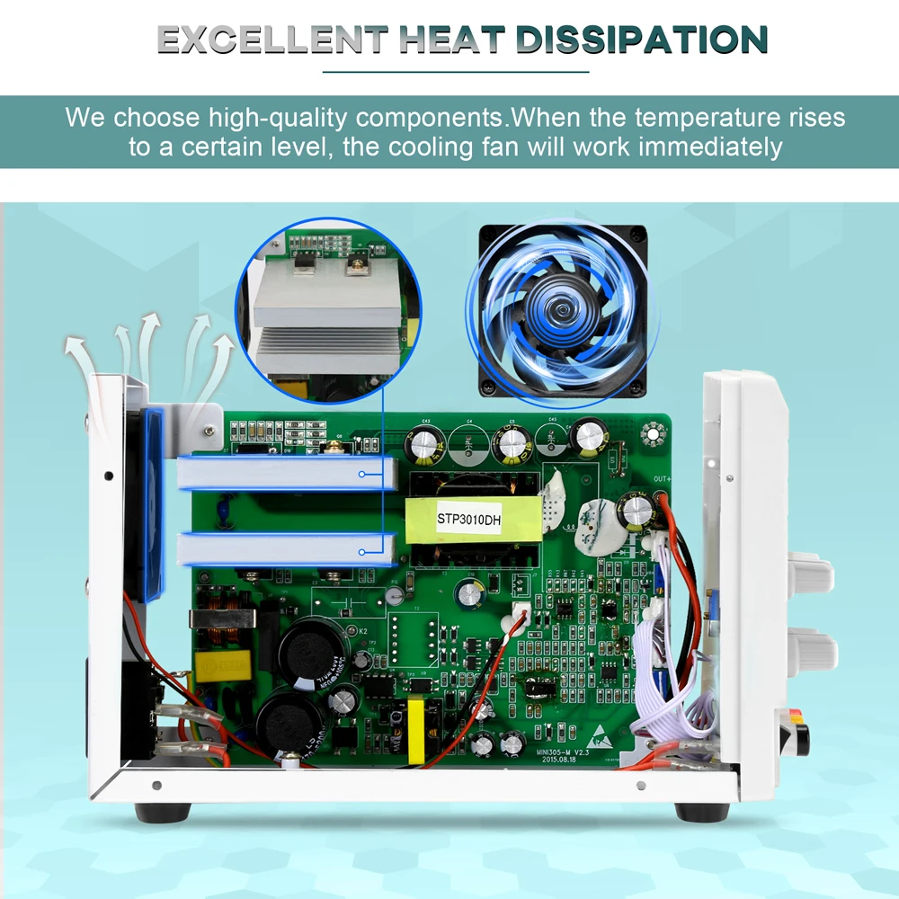 Регулируемый источник питания постоянного тока 30 В 10 А импульсный настольный с