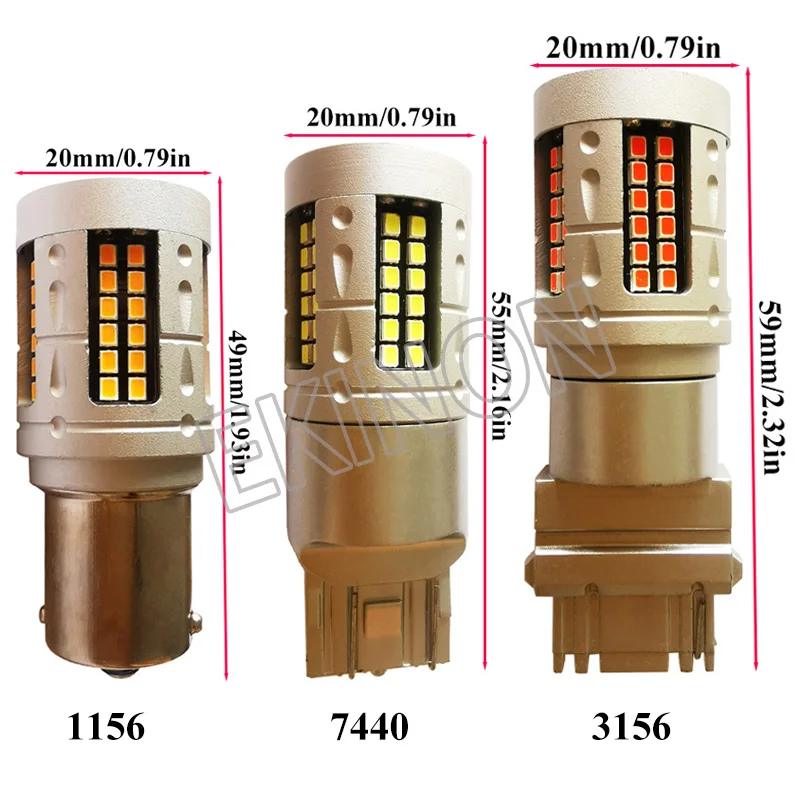 Противомерцающая автомобильная лампа T25 3156 T20 7440 S25 1156 BA15S BAU15S задняя заднего хода
