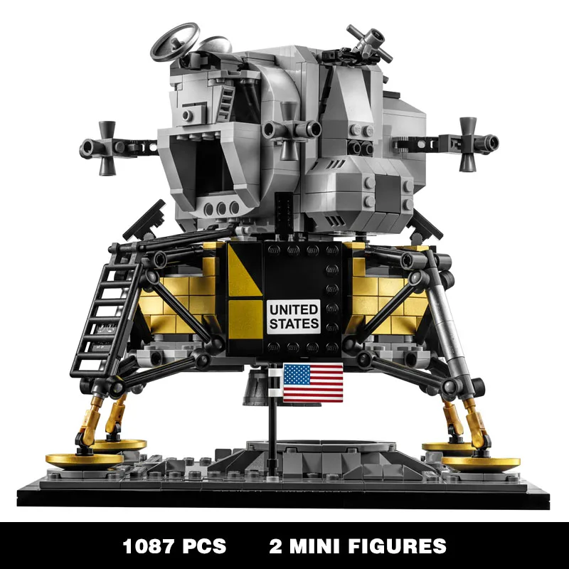 

Конструктор воздушный Apollo 11 серии лунный Ландер, совместим с 10266