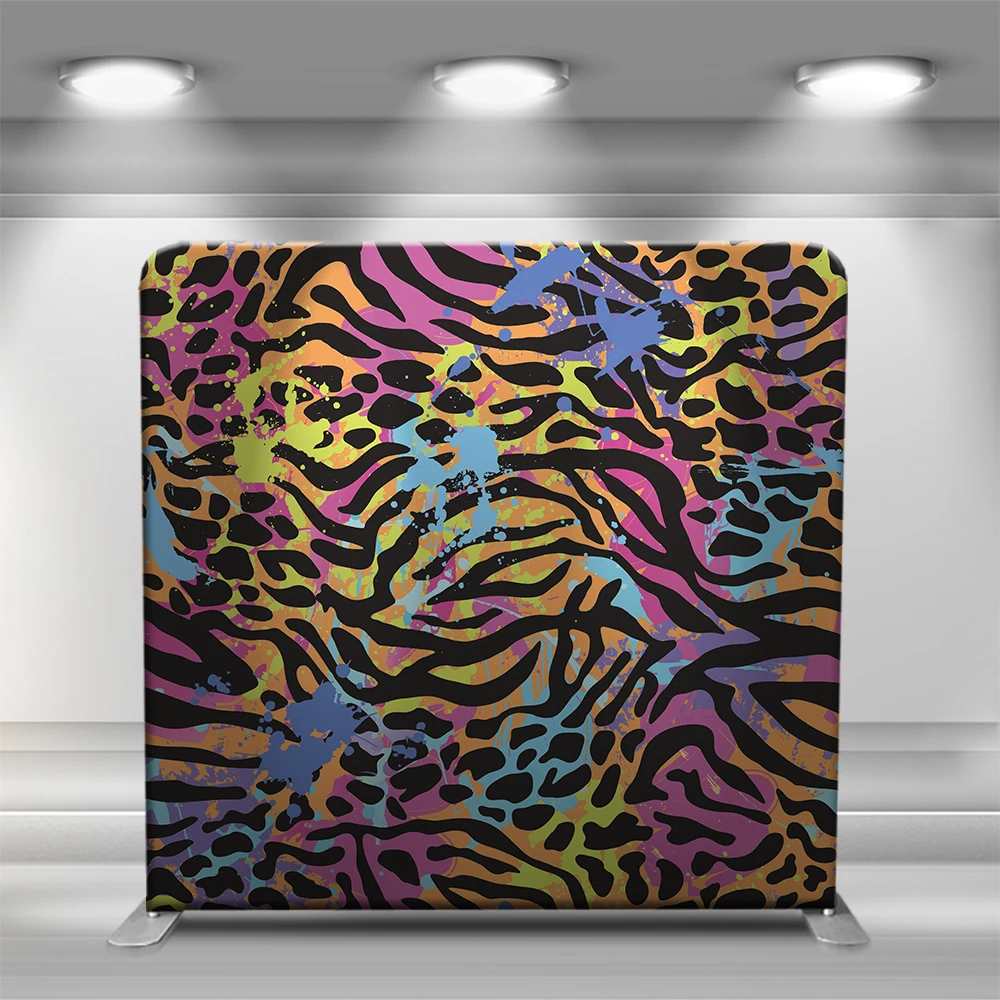 

Новый дизайн роскошное сценическое украшение наружная прямая Натяжная ткань пользовательская печать свадебная фотография фон