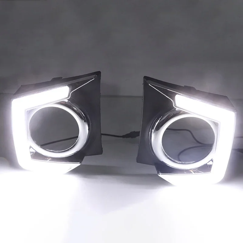 2 шт. автомобильные светодиодные дневные ходовые огни DRL для Mitsubishi Triton L200 2015 2016 2017