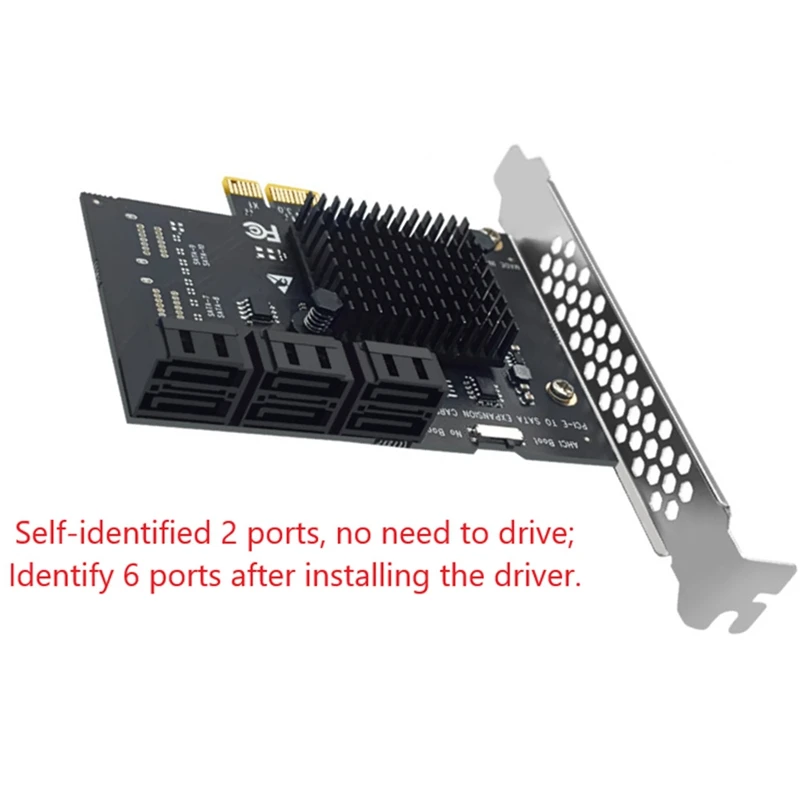 Плата расширения с 6 портами SATA 3 0 на PCIe X1 PCI Express адаптер SATA3 Гбит/с конвертер