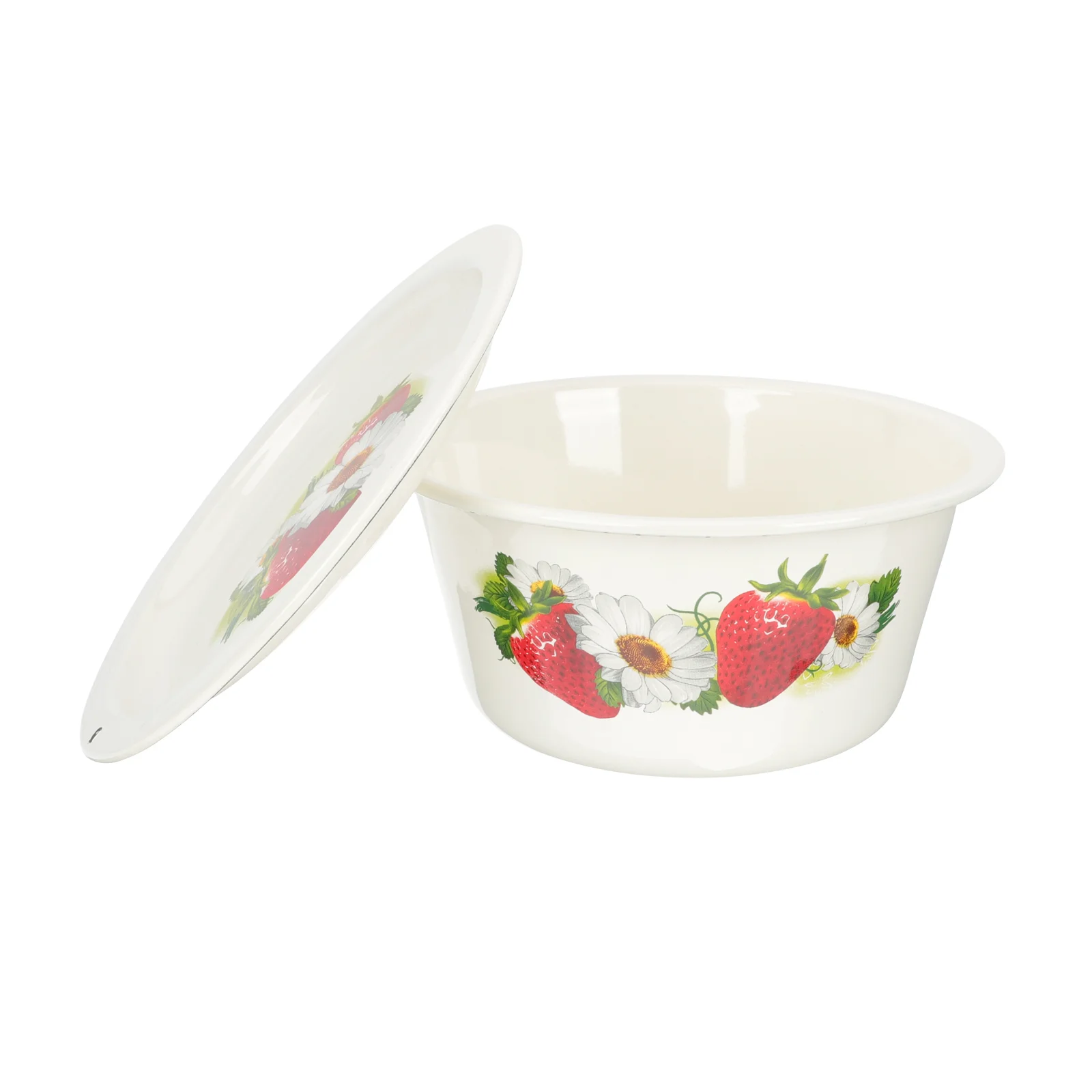 

Enamel Bowl Bowls Soup Basin Salad Serving Enamelware Mixing Fruit Pasta Large Metal Pot Vintage Container Lard Plates Storage