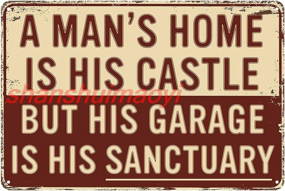 Гаражные знаки винтажный мужской пещерный декор для мужчин забавная