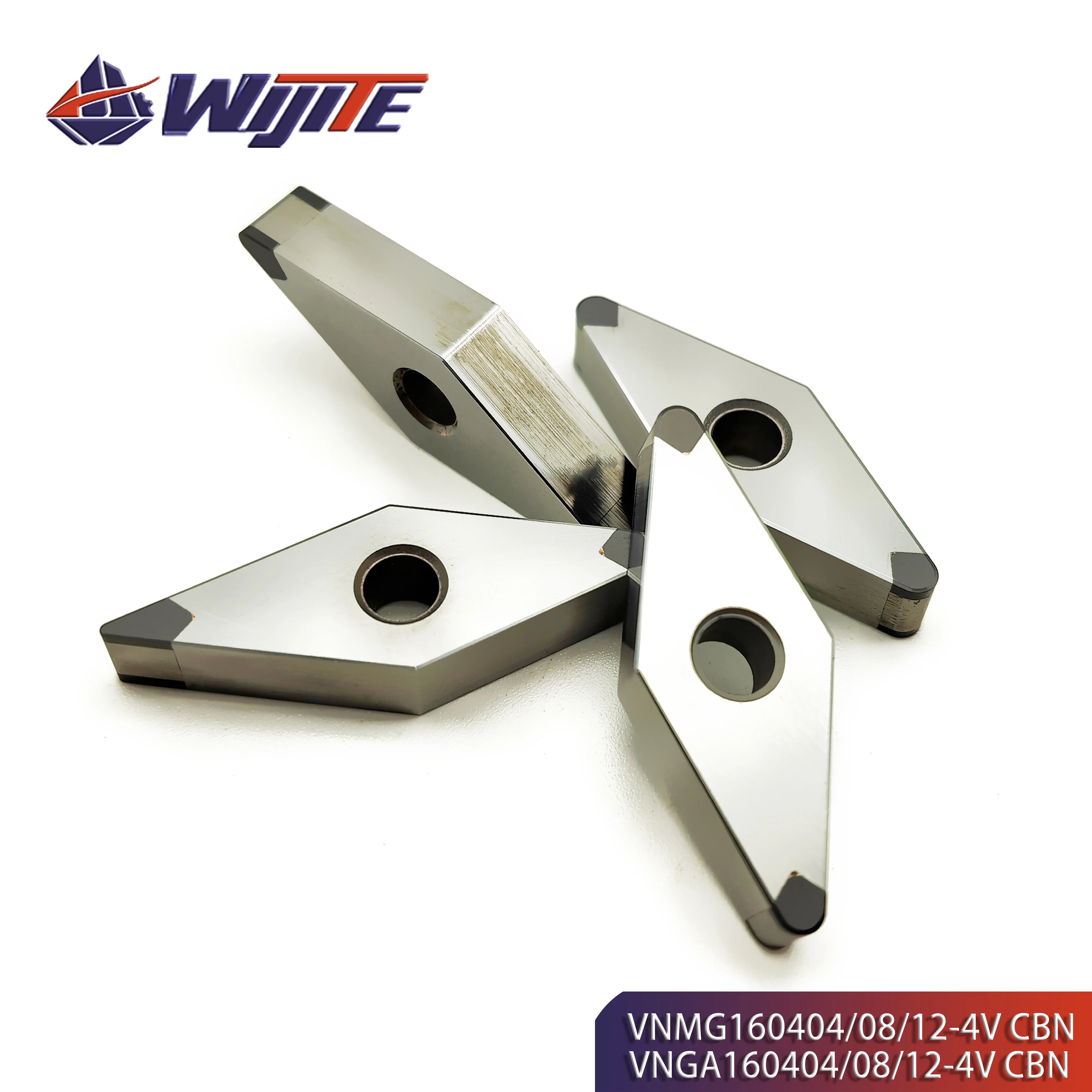 

CBN VNGA160404 08 VNMG160404 08 12-4V machine tool is used for turning high hardness materials such as hardened steel cast iron