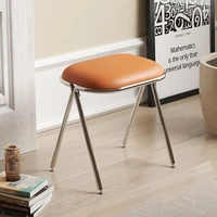 nordic household makeup stool ins light luxury bedroom dresser soft bag stool simple modern designer chair dropshipping